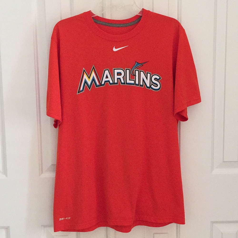Orange Marlins Dri-Fit Shirt